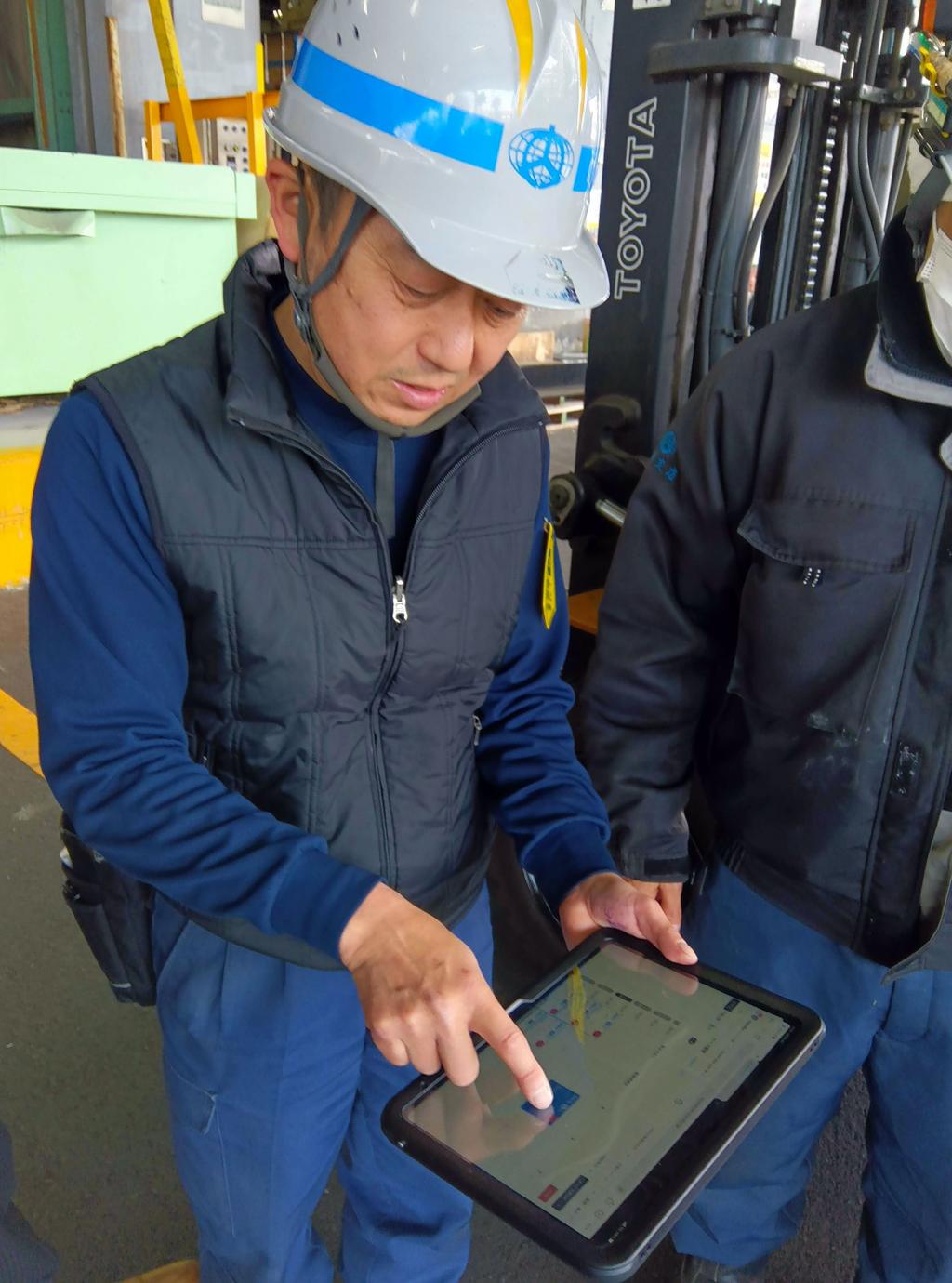 タブレットでのオペレーション